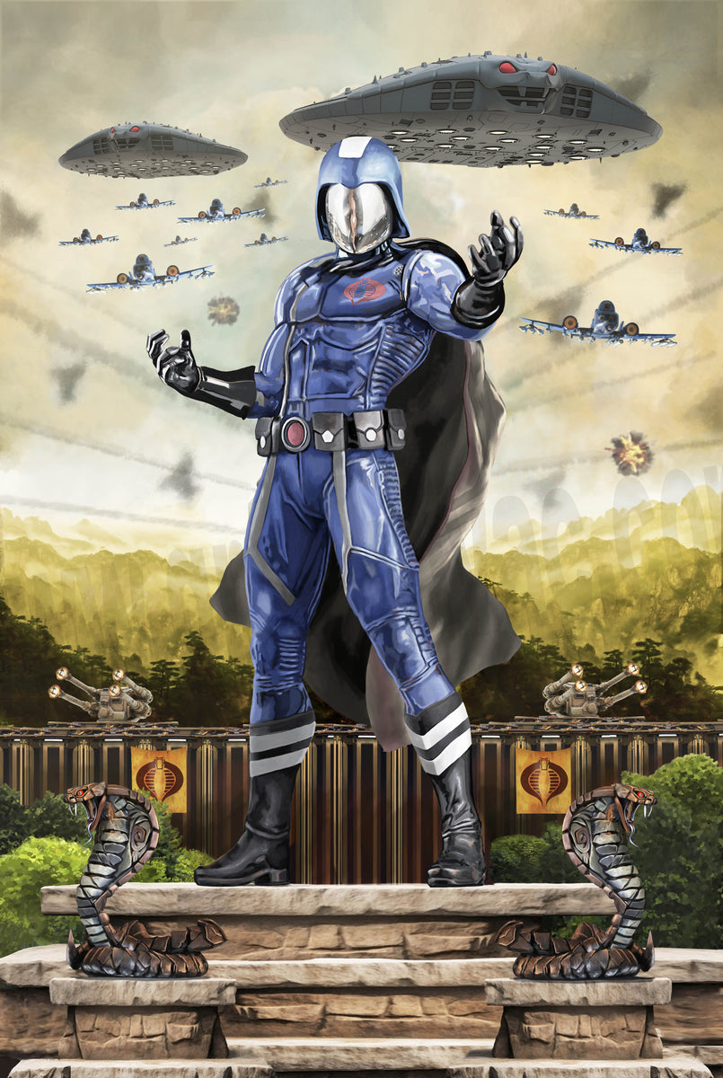 G.I. JOE COBRA COMMANDER 原画アート GI Joe Series- The Cobra Commander – Gregory Krivac Art