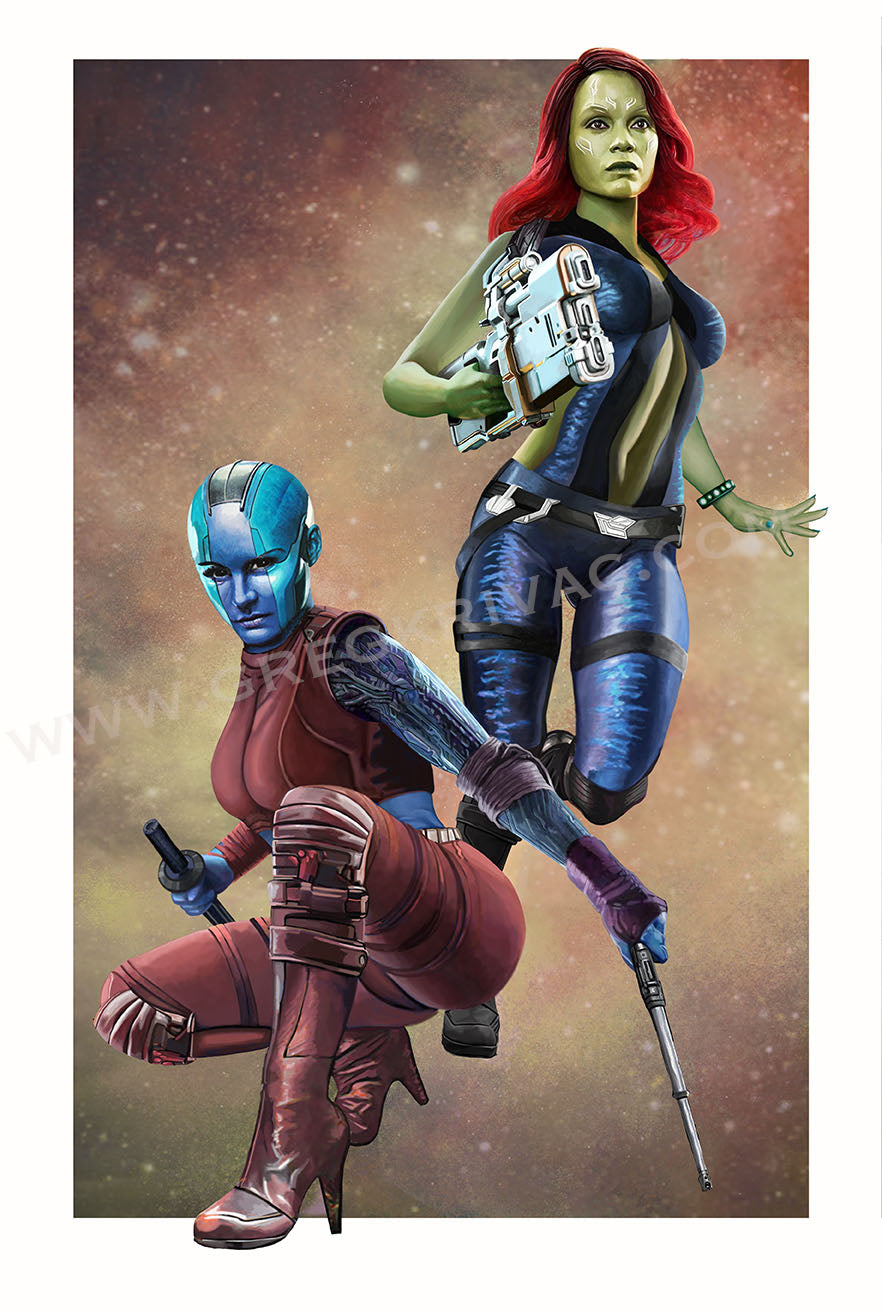 Guardians Gold Series: Nebula and Gamora
