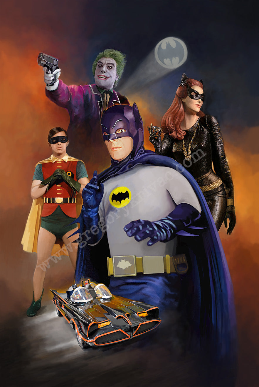 Batman 66-- Special Edition Glicee, signed and numbered, limited to 250