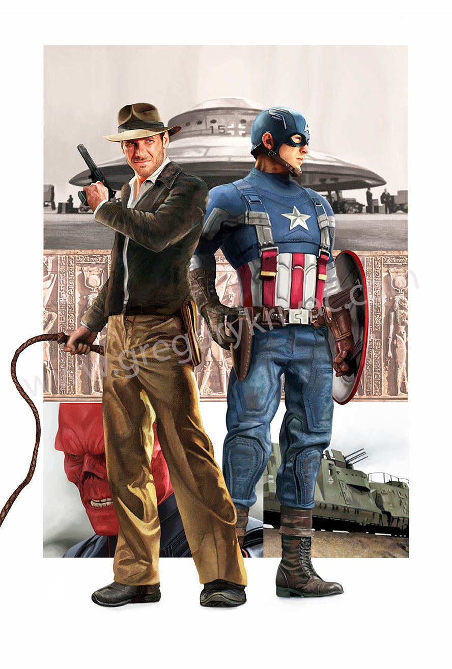 Captain America and Indiana Jones