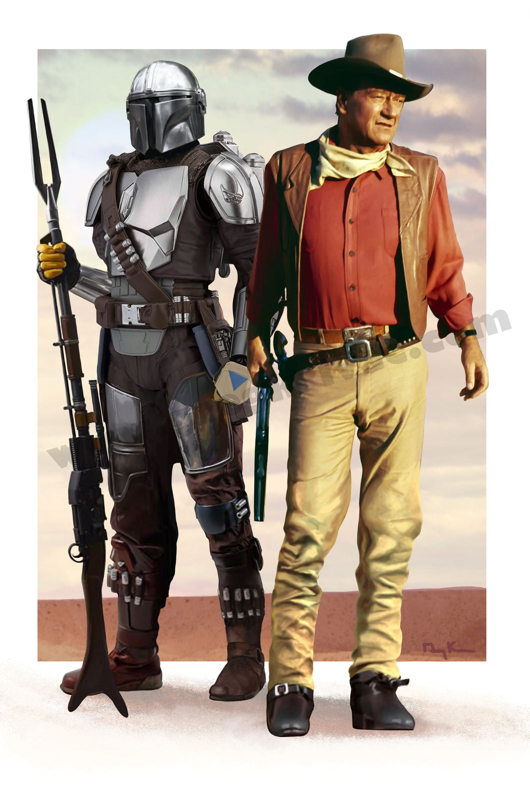 The Mandalorian and The Duke