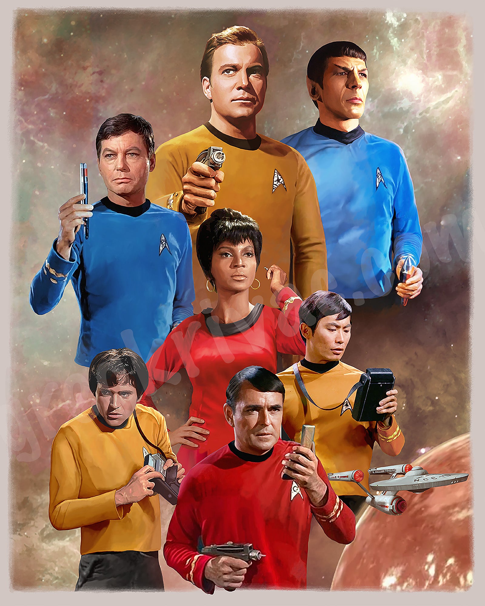 Star Trek TOS Premium 16x20 – Gregory Krivac Art