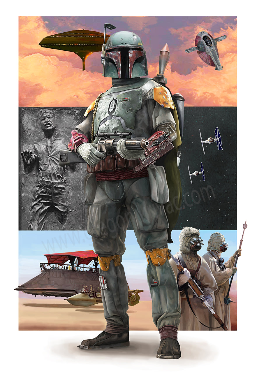 Boba Fett – Gregory Krivac Art, image size:882x1314