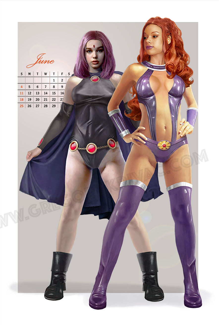 Bombshell Calendar Series: Starfire & Raven
