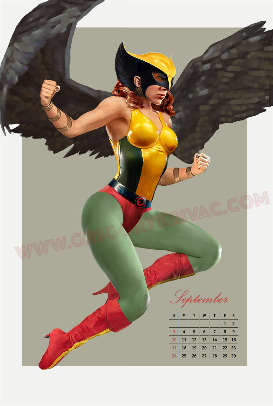 Bombshell Calendar Series: Hawkwoman