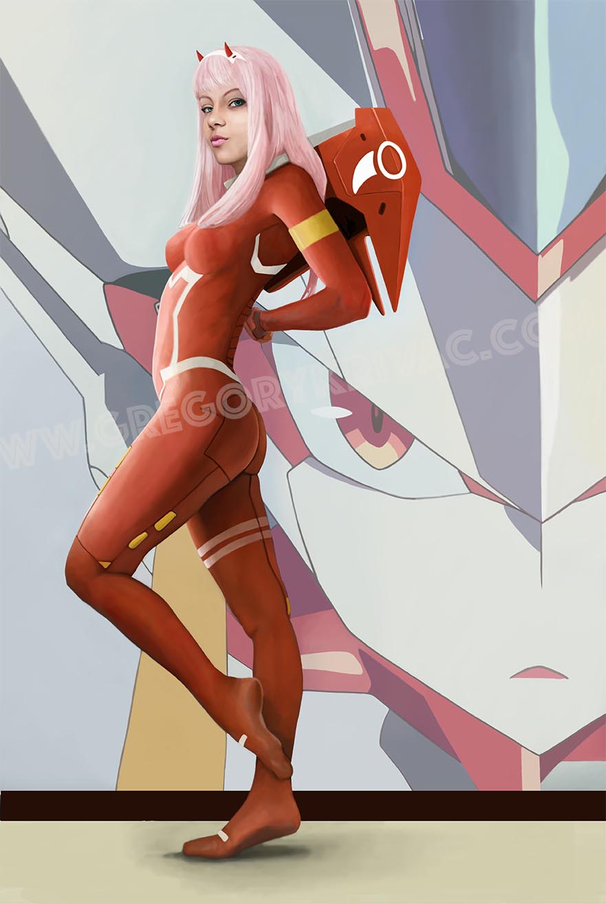 Zero-Two from Darling in the Franxx
