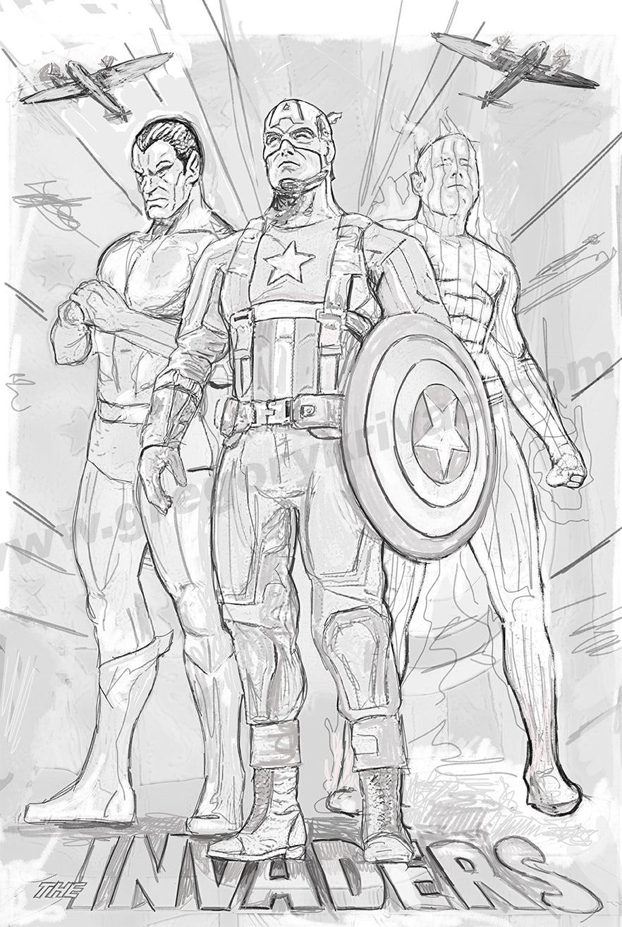 Sketch for The Invaders