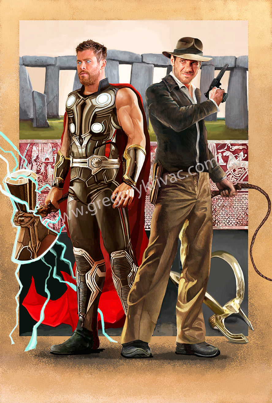 Ragnarok Thor and Indiana Jones