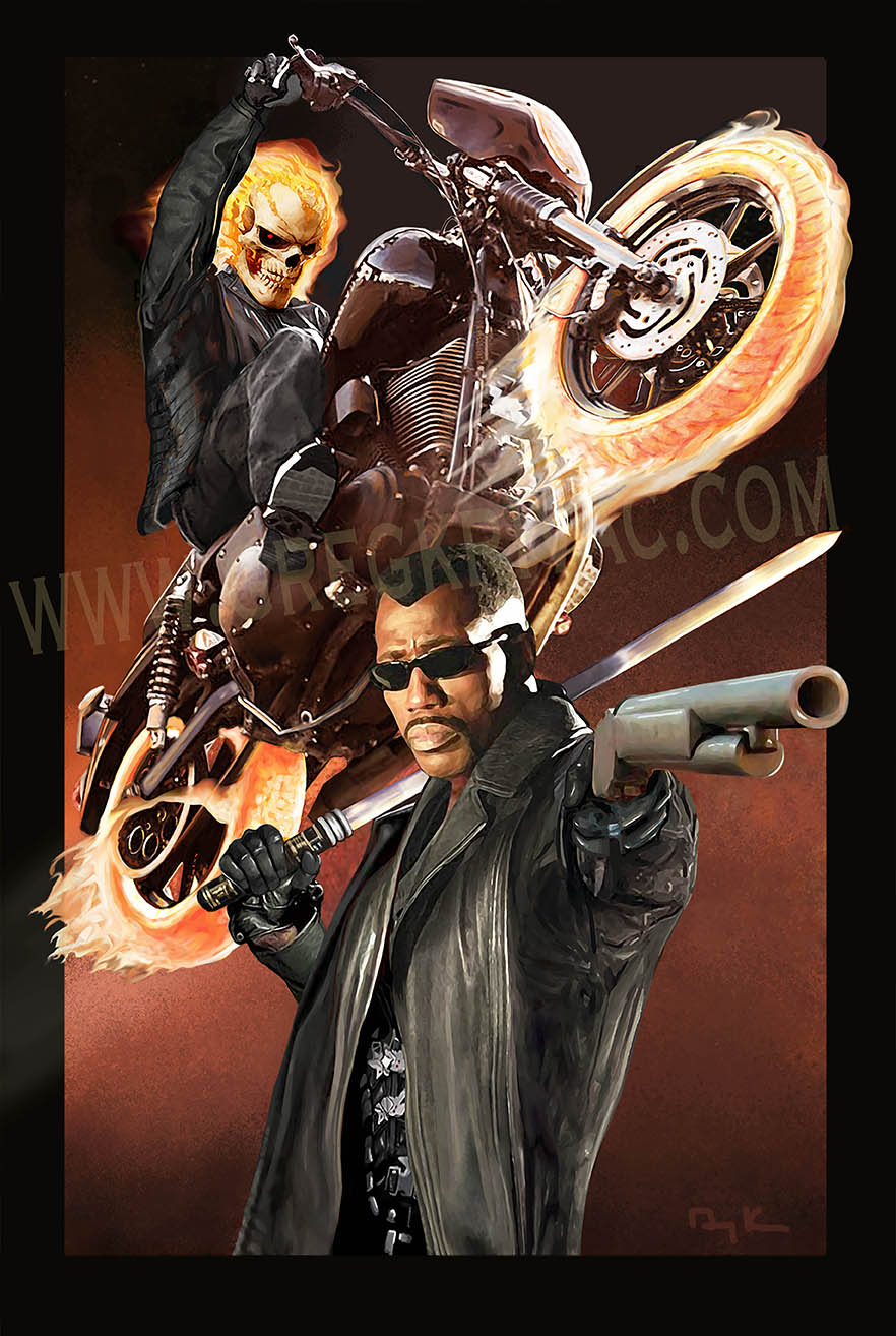 Team-up: Blade and Ghostrider