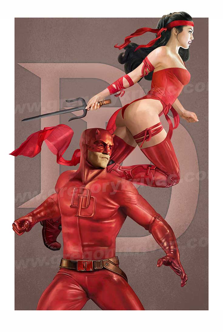 Team-up Daredevil and Elektra