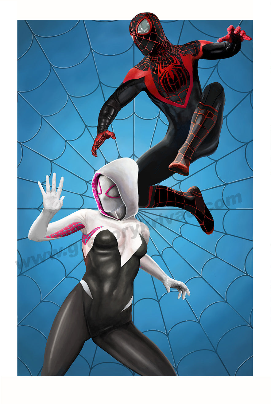 Team-up: Spider-Gwen and Miles – Gregory Krivac Art